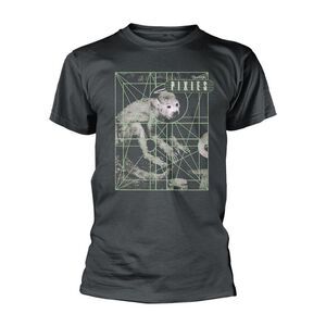 Pixies Unisex Adult Monkey Grid T-Shirt / Gray